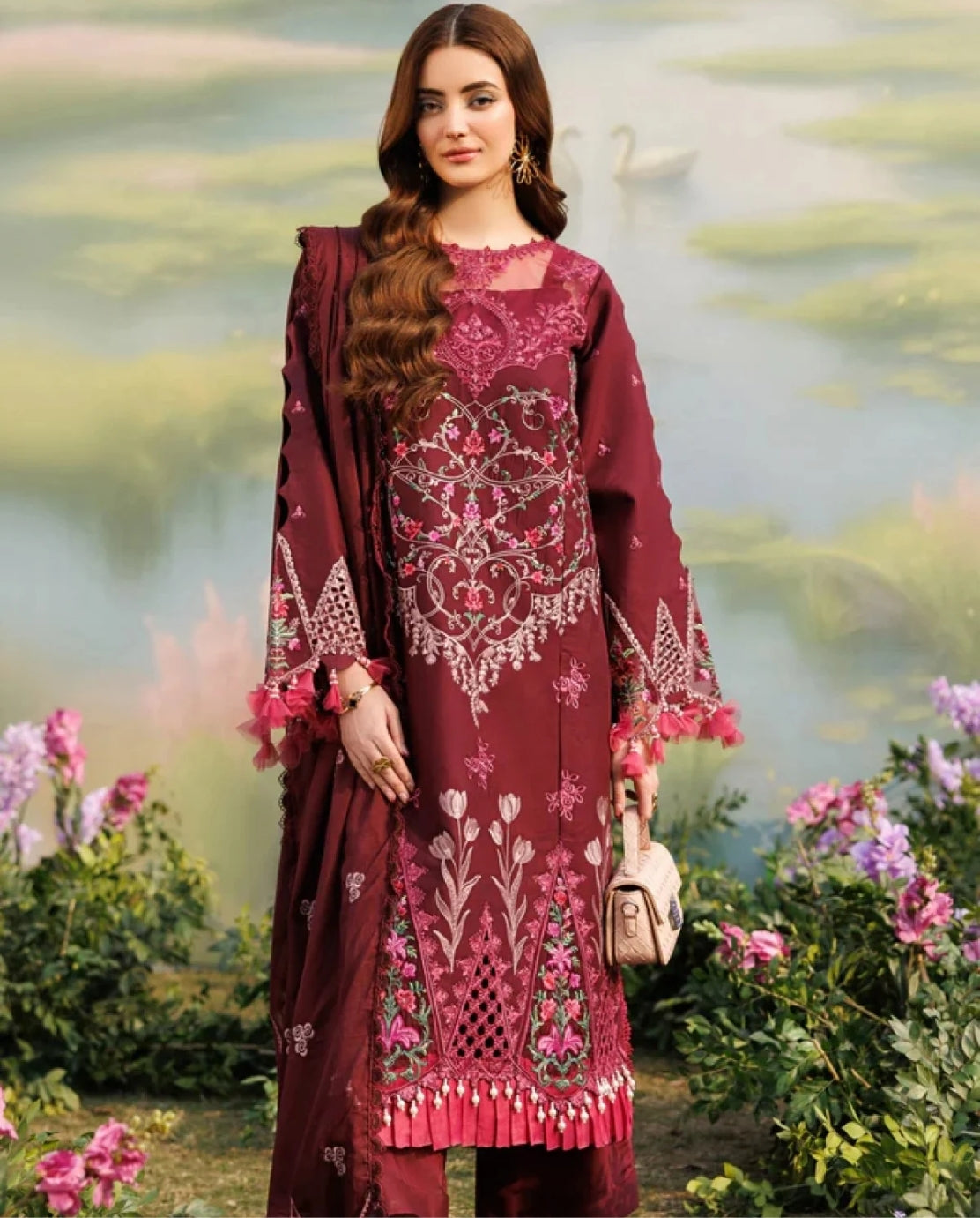 Parishay Shangrila Volume II 26 ANG#07 – Luxury Embroidered Lawn Suit 3PC
