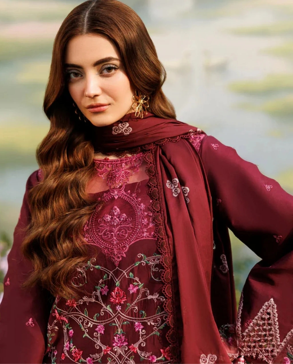Parishay Shangrila Volume II 26 ANG#07 – Luxury Embroidered Lawn Suit 3PC