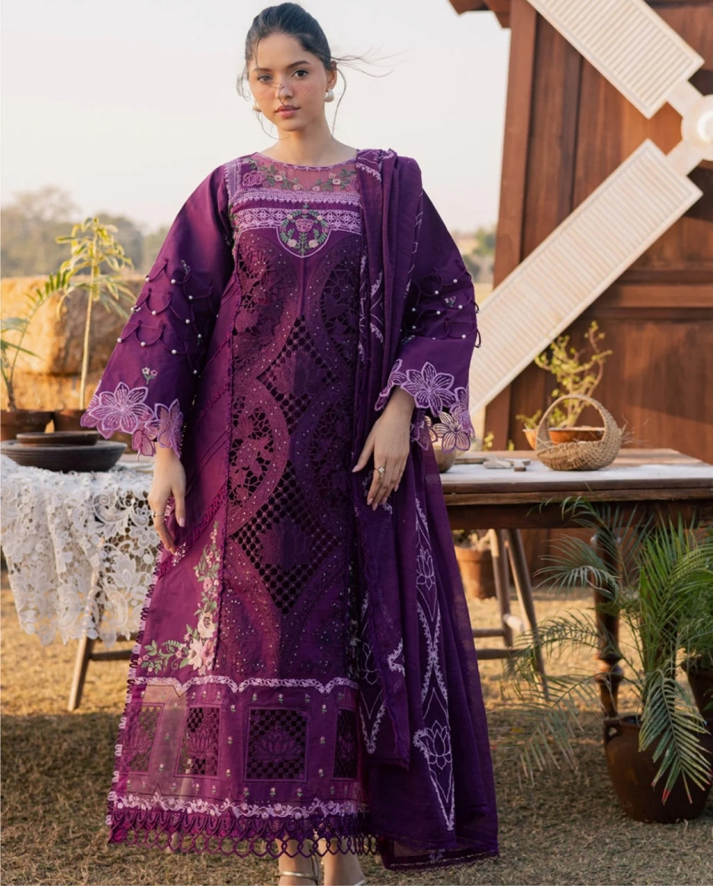 Parishay Summer Queen 26 Volume 02 SQU#07 – Luxury Embroidered Lawn Suit 3PC