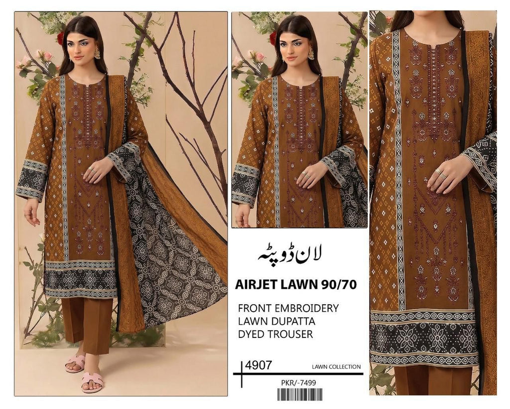 LAWN WITH LAWN DUPATTA VOLUME