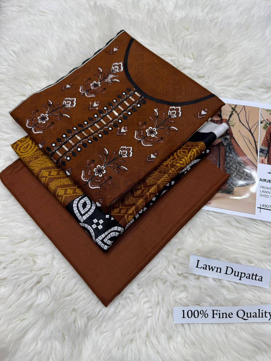 LAWN WITH LAWN DUPATTA VOLUME