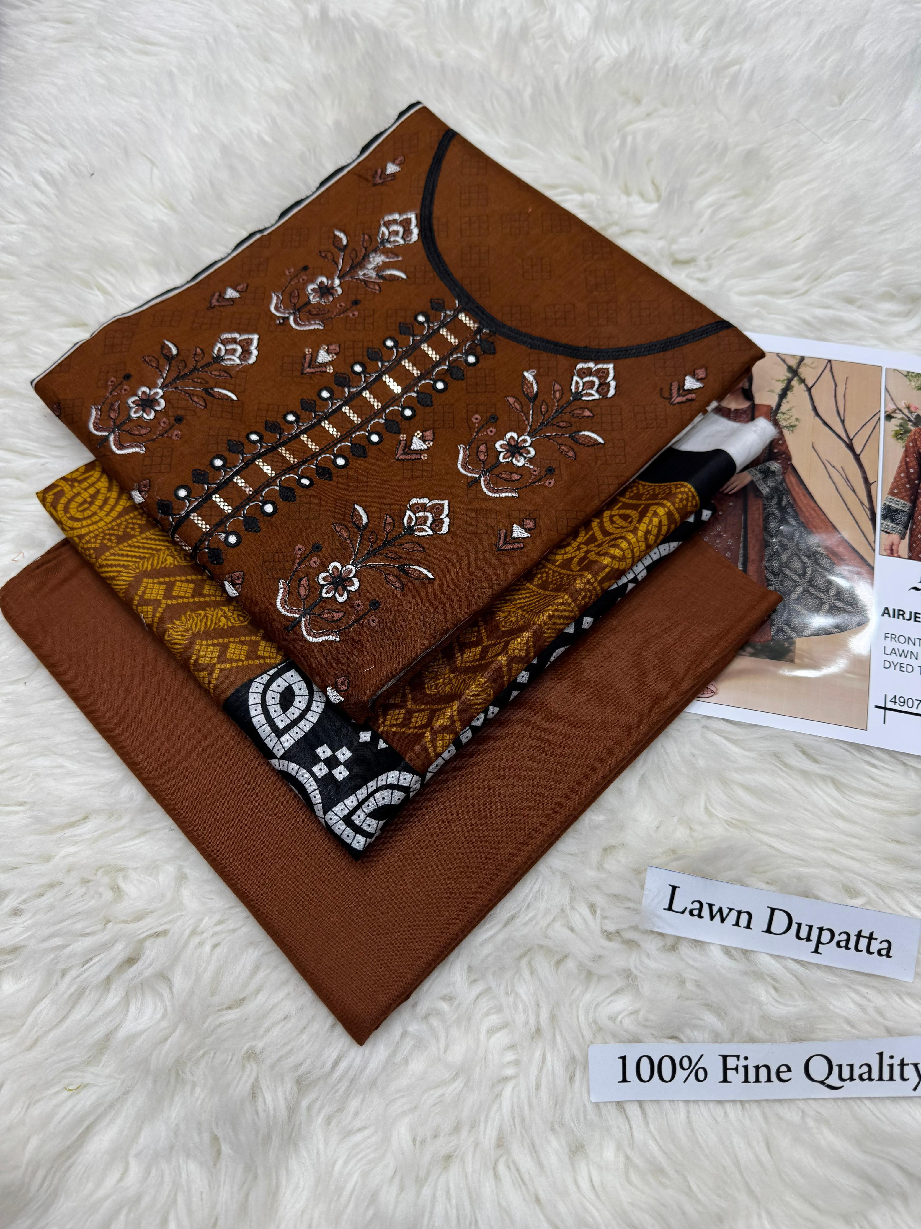 LAWN WITH LAWN DUPATTA VOLUME